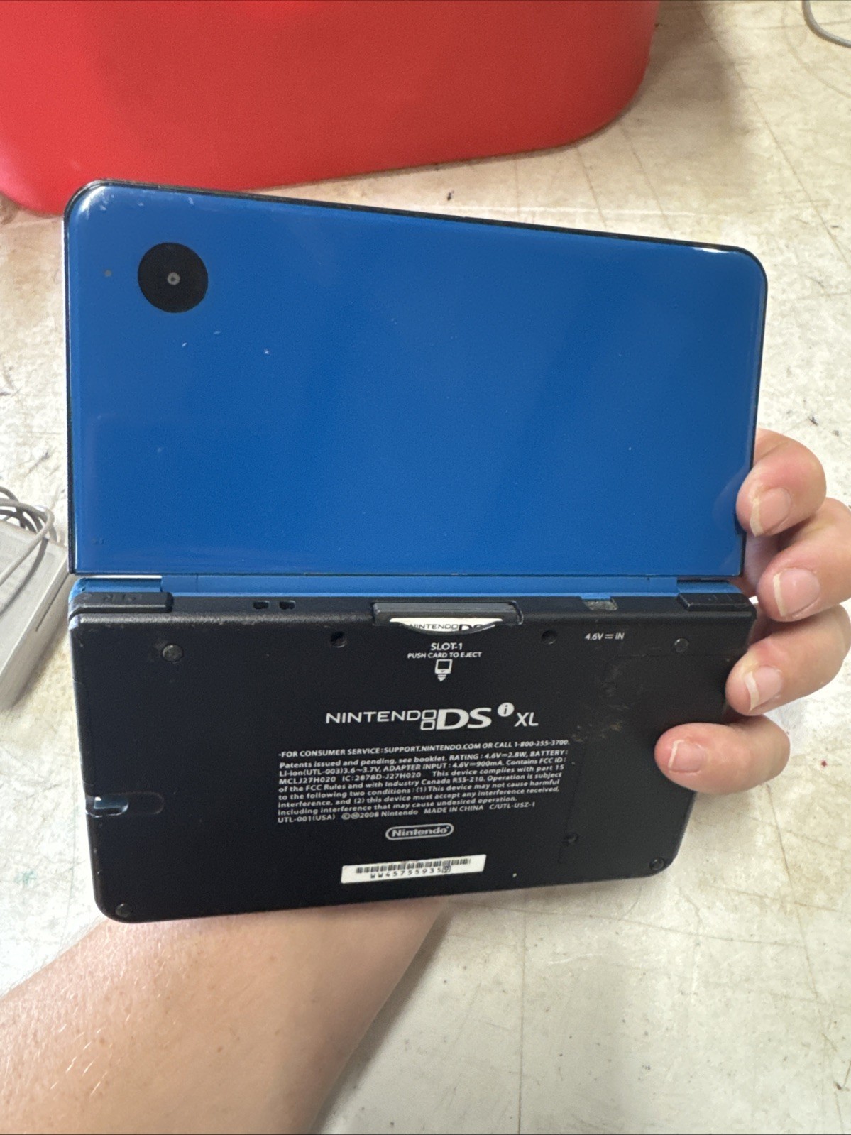 Nintendo DSI XL midnight Blue Handheld System And Charger Works Great