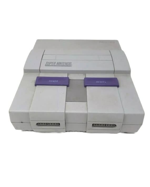 Super Nintendo SNES Game Console Bundle with 1 OEM Controller Tested & Works!