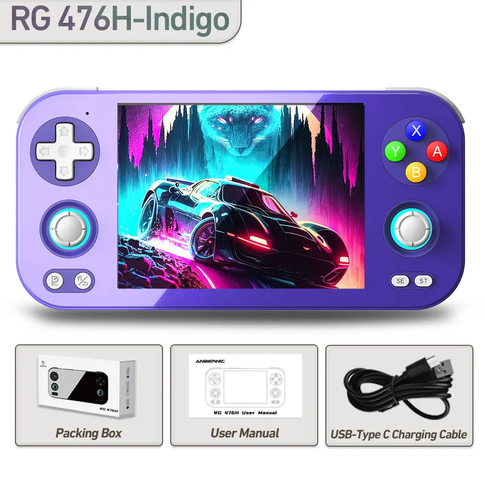 RG476H Handheld, Android 13 Unisoc T820 LTPS Console-128GB