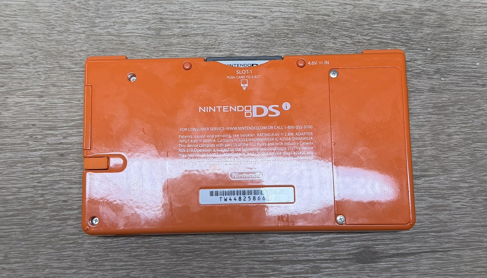Nintendo DSi Orange Console Clean Tested Working Charger, Stylus, 4GB, Protector