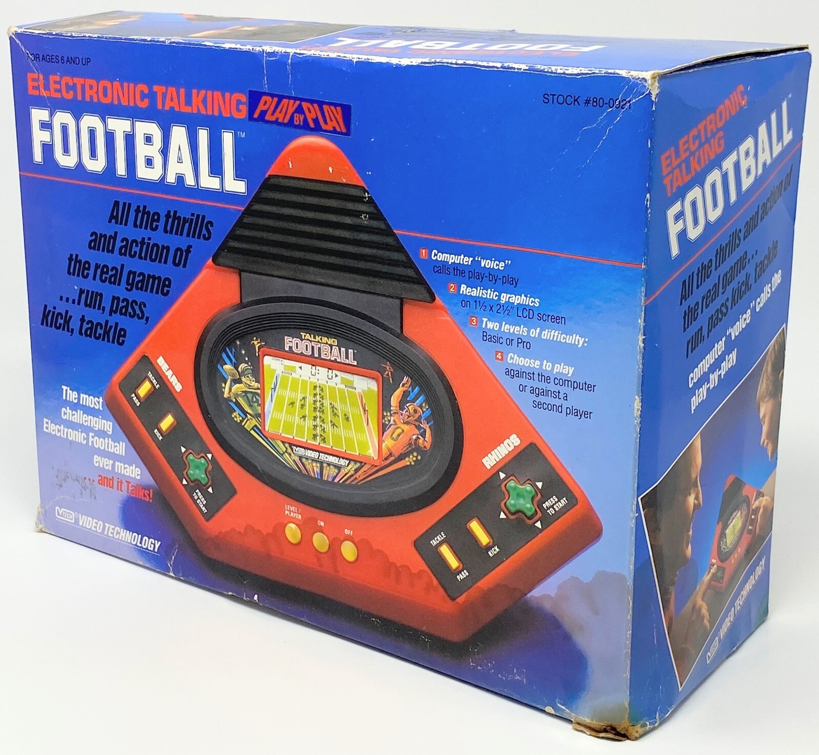 Electronic Handheld Play-By-Play Systems Duo Baseball + Football TESTED WORKING