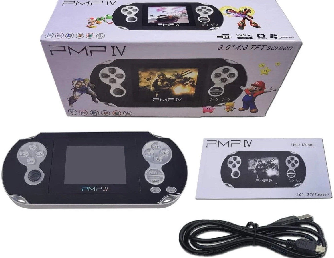 Abernic PMP4 Portable Handheld Emulator Game Console 32 Bit 500 in 1 Game