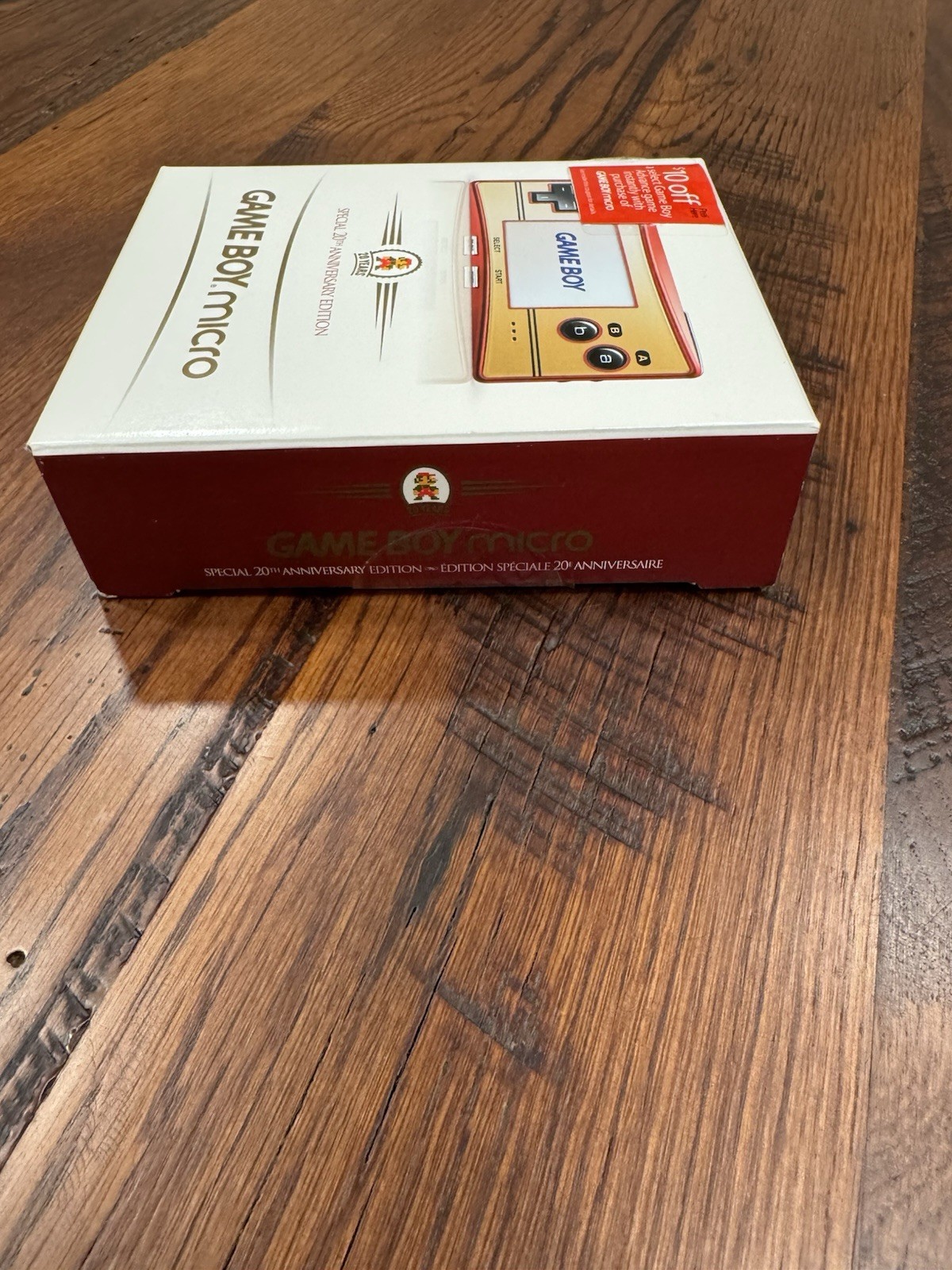 Nintendo Gameboy Micro Special 20th Anniversary Edition 2005 Mint Factory Sealed