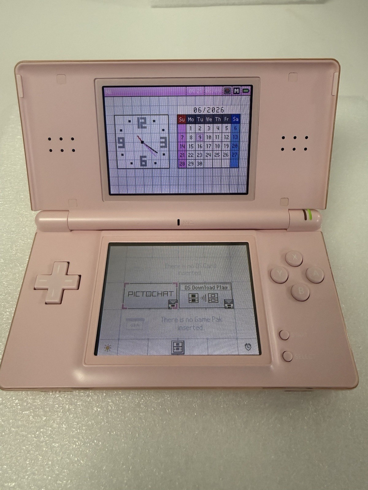 Nintendo DS Lite Console USG-001 w/charger – Coral Pink – GBA GOOD CLEAN TESTED