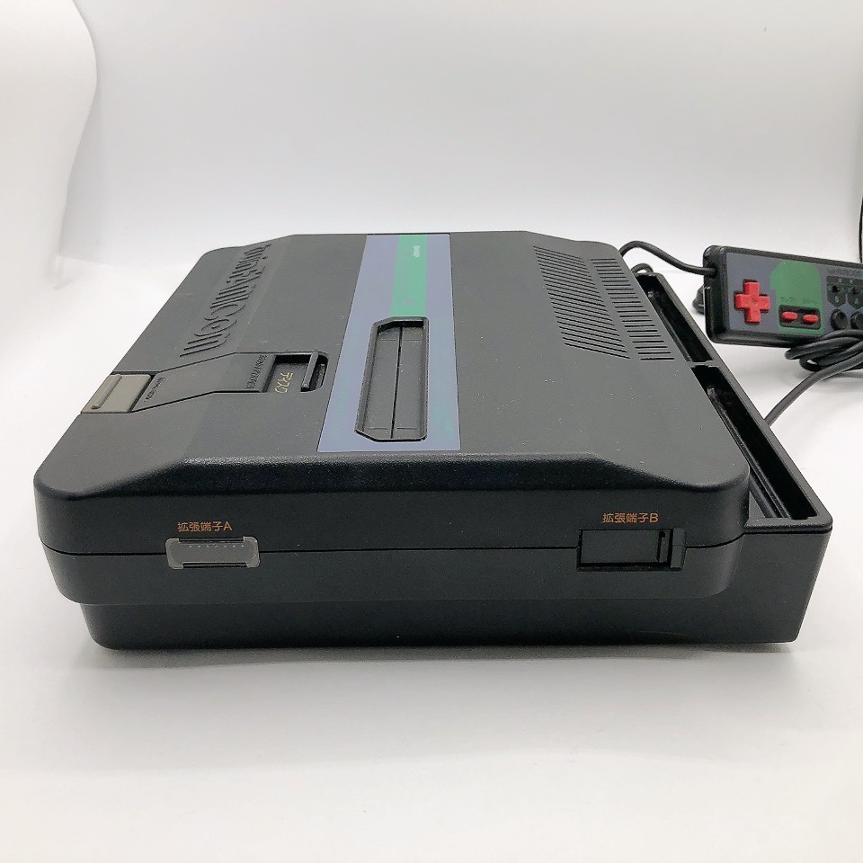 Sharp Twin Famicom Console System Black New Belt AN-505-BK Japanese Tested