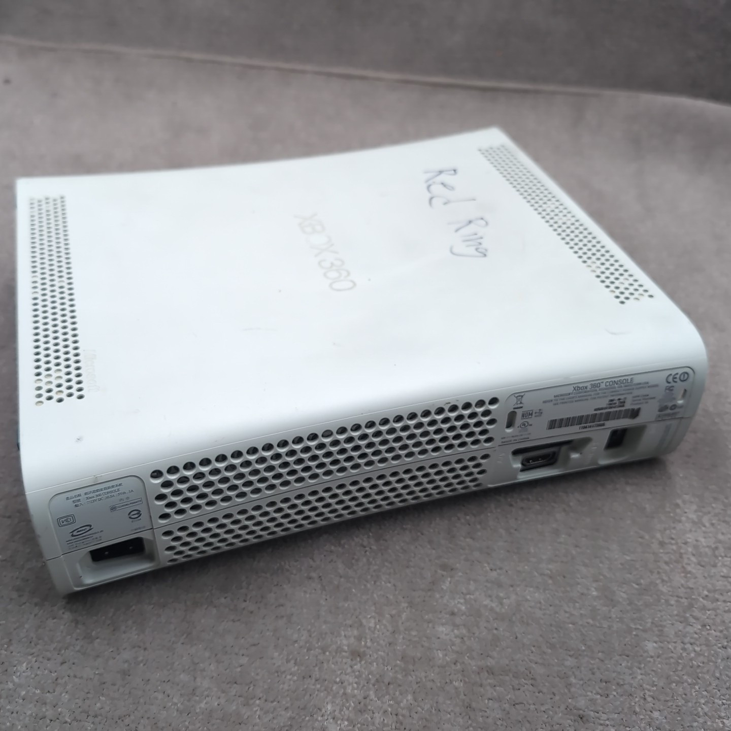 Microsoft Xbox 360 Game Console Hdmi for Parts/Repair Red Ring