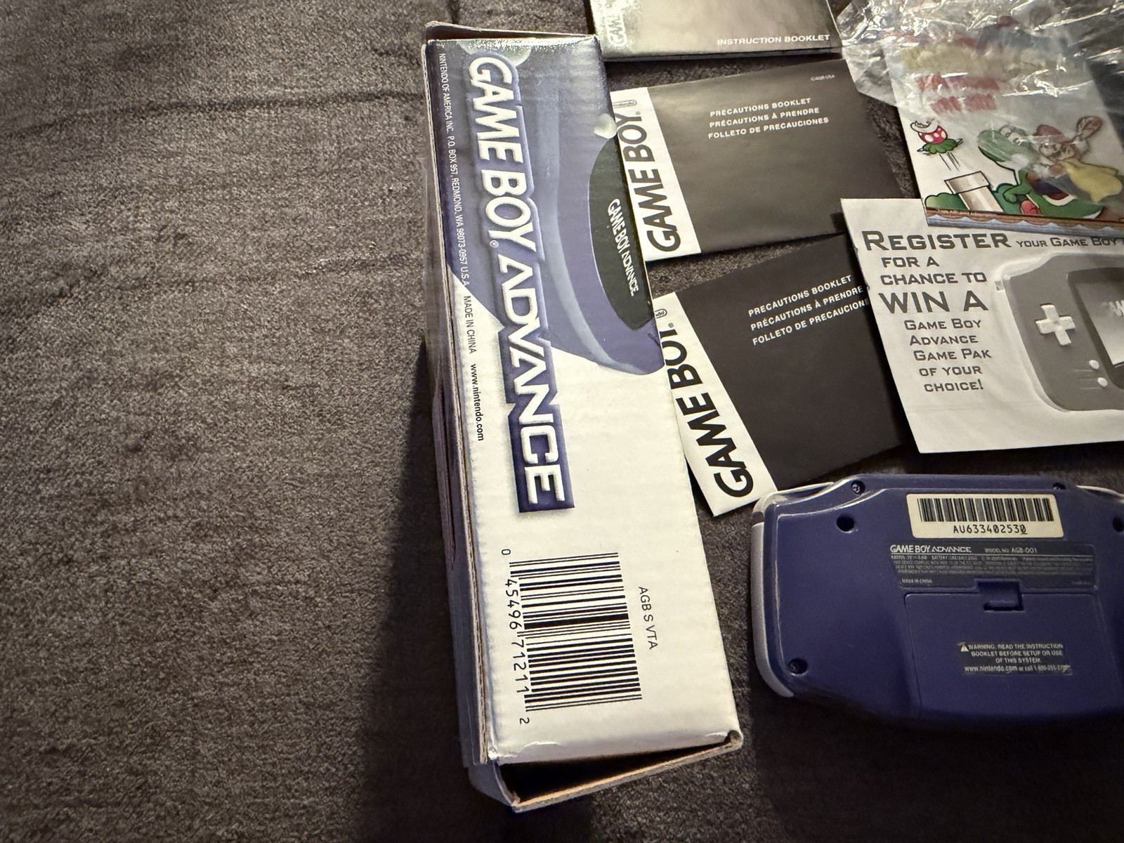 Nintendo Game Boy Advance Handheld System – Indigo CIB Boxed