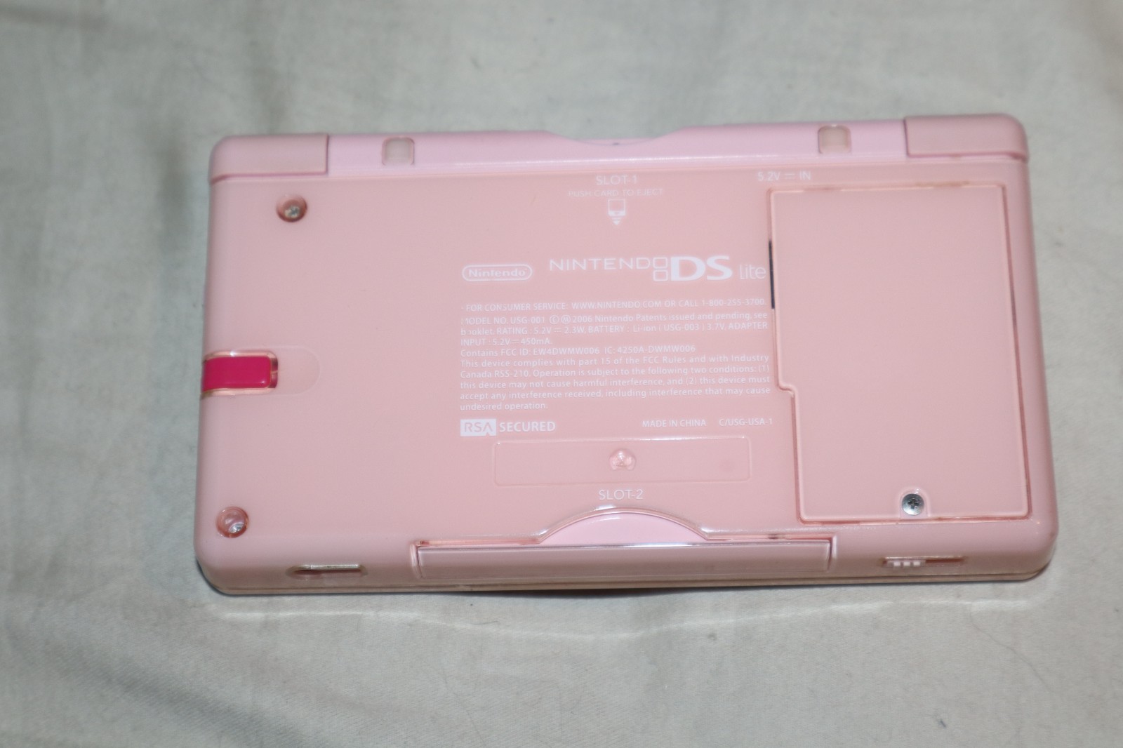 Nintendo DS Lite Console – Coral Pink USG-001 *READ*