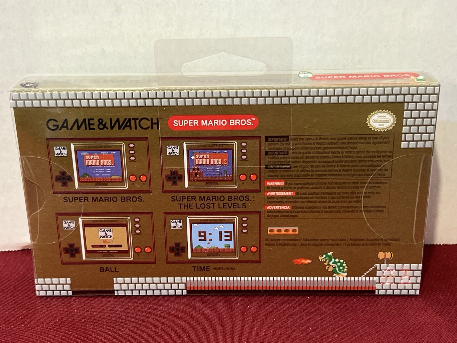 Nintendo Game & Watch Super Mario Bros Brothers 35th Anniversary Color Screen