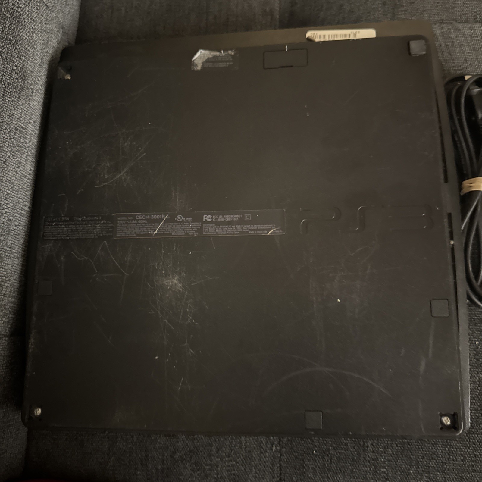Sony PlayStation 3 Slim PS3 Black Console Gaming System Only CECH-3001B 320 GB