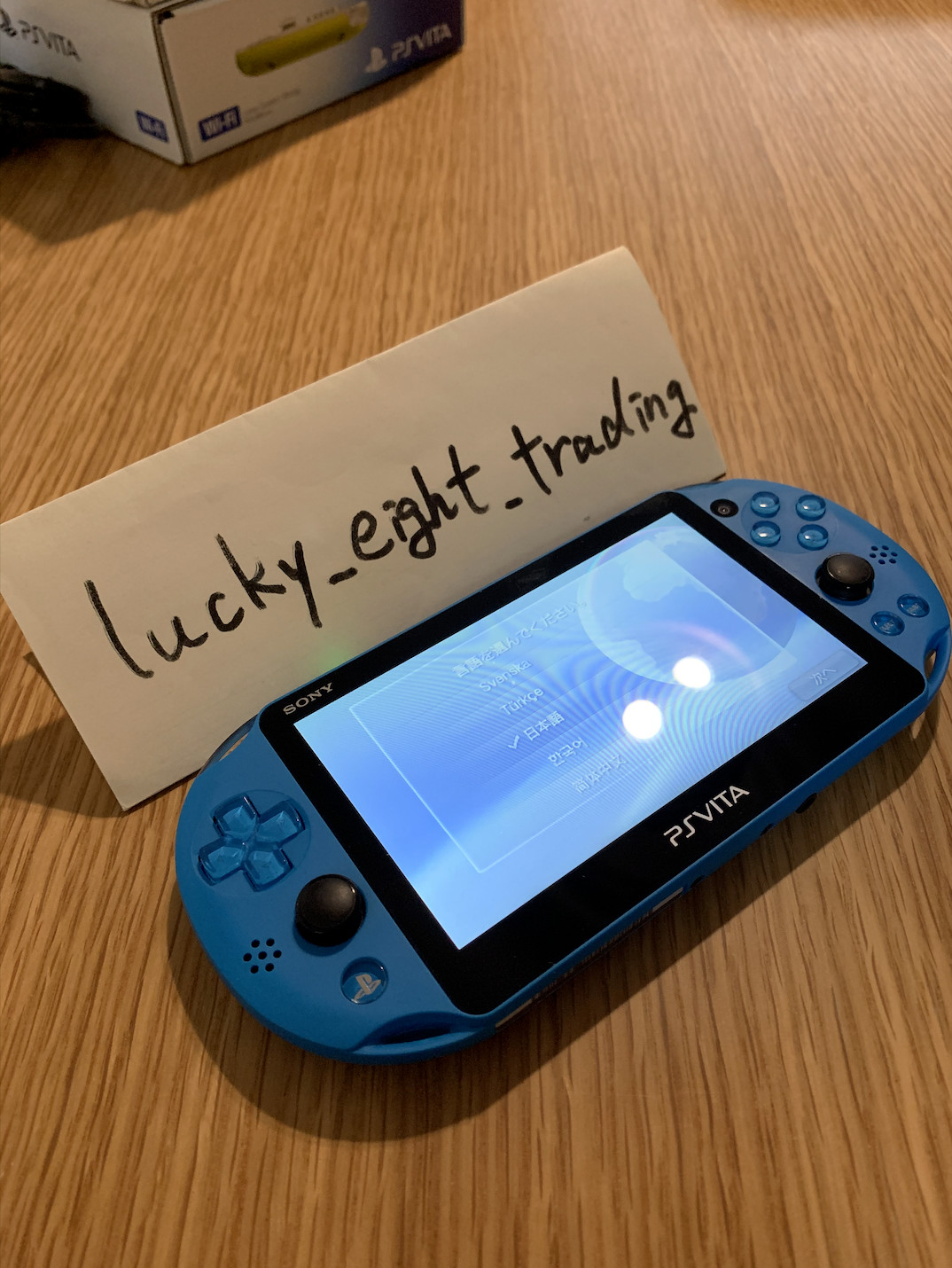 PS Vita Aqua Blue PCH 2000 Za23 Console Charger PSV Slim [CC]
