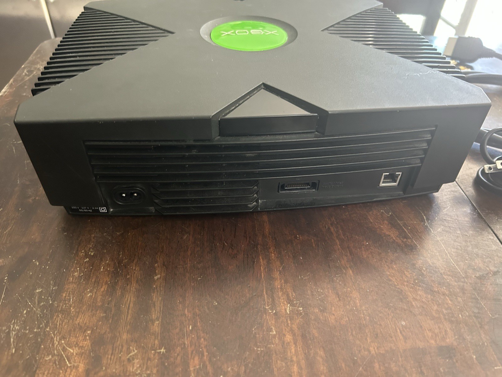 *FOR PARTS* Xbox Original Black Console Component RCA with Power and AV Cables