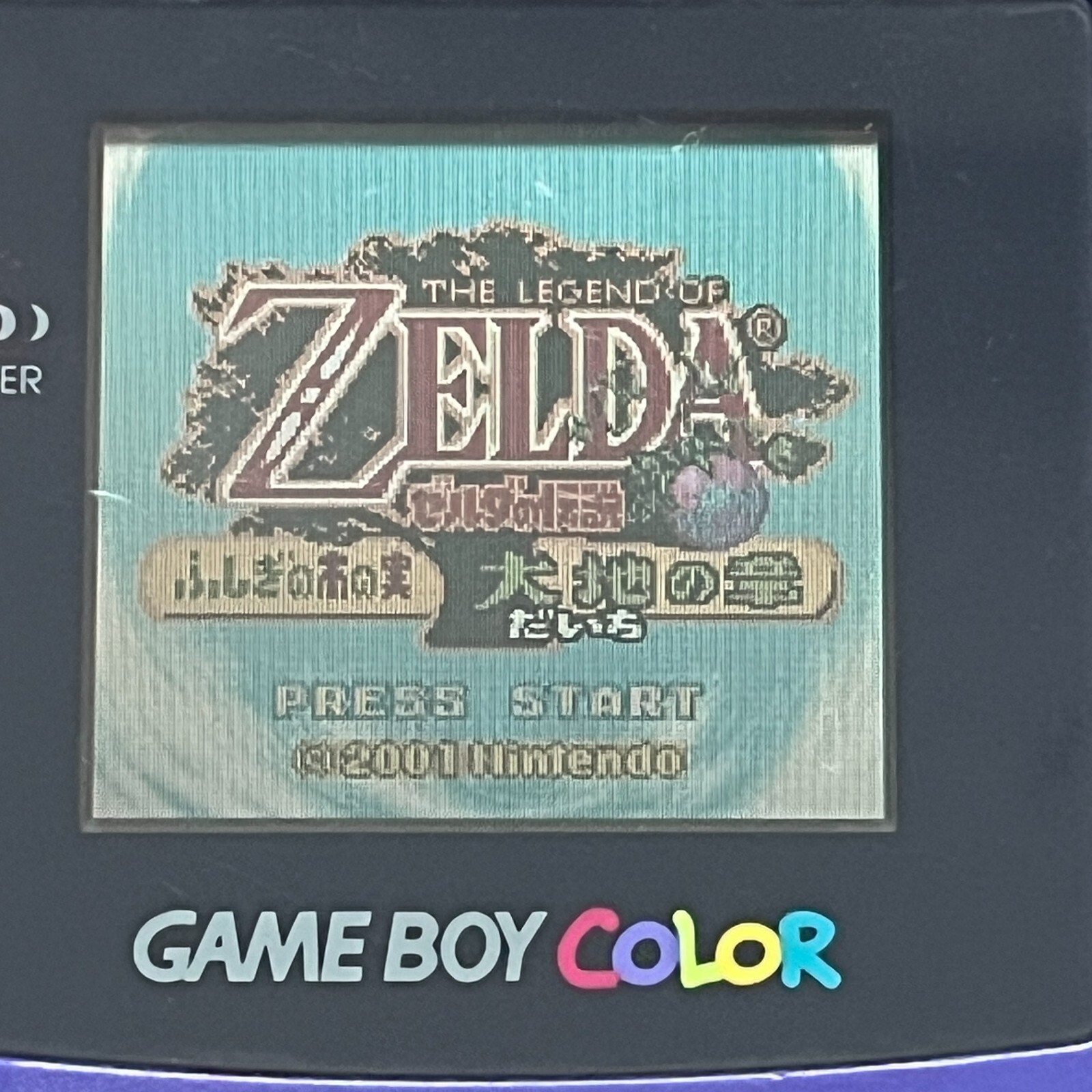 Nintendo Gameboy Color Blue Japan Pokemon Gold Silver The Legend of Zelda Set