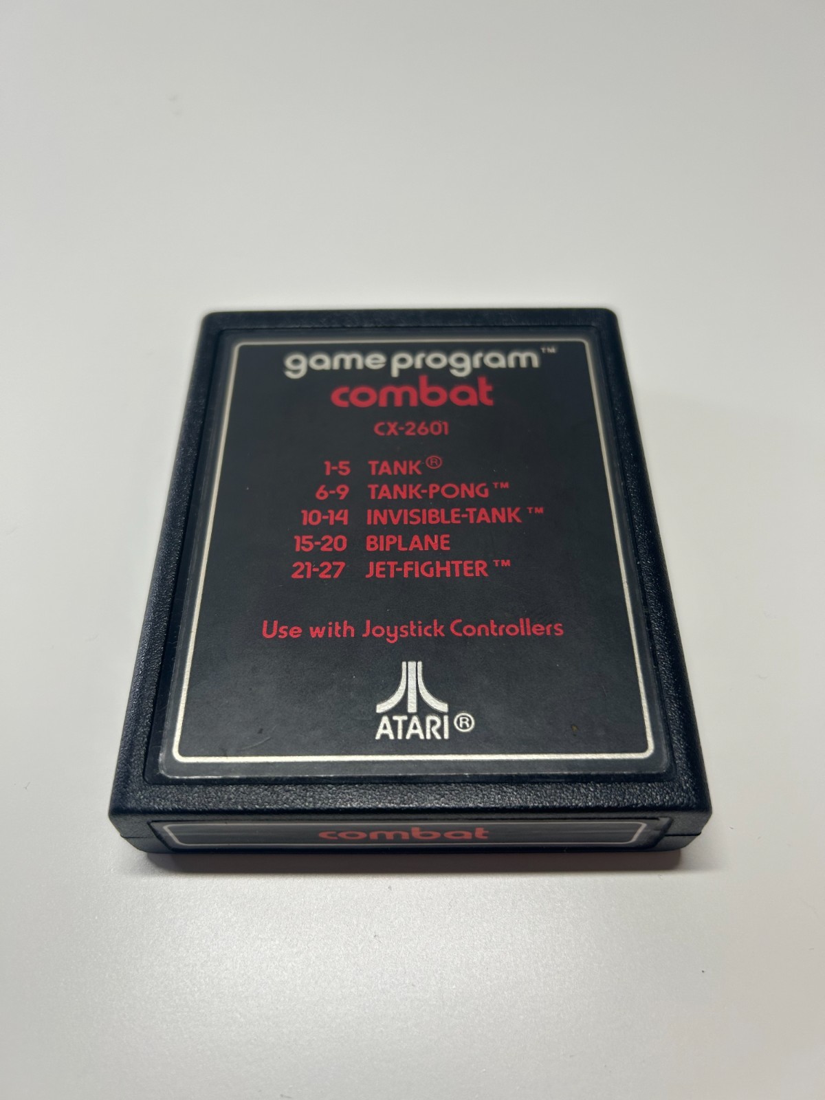 Atari 2600 JR Console AV Composite Mod Recapped Combat Controller Lot Tested