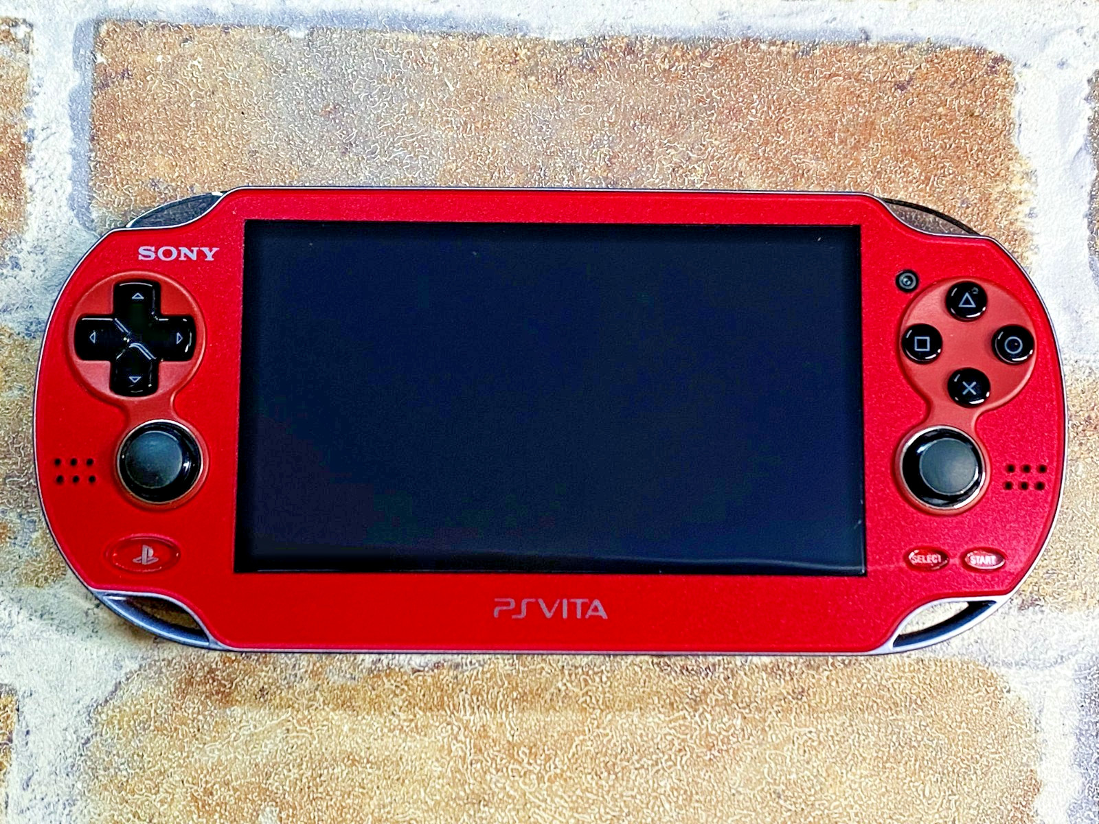SONY PS Vita PCH-1100 Cosmic Red Japan Tested Charger 16GB Mobile Case EX