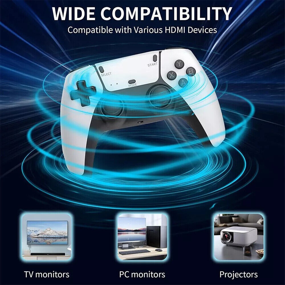 4K 64G HDMI TV Video Game Stick M15 Gaming Console Gamepad 2 Wireless Controller