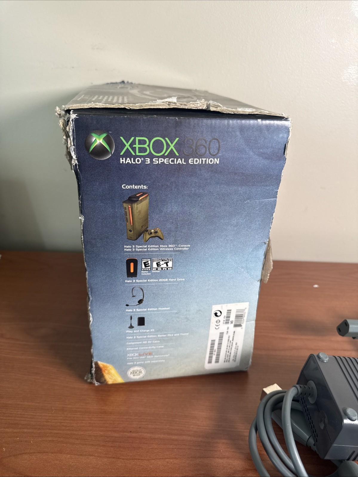 Microsoft Xbox 360 Halo 3 Edition Console Green W Controller Complete In Box