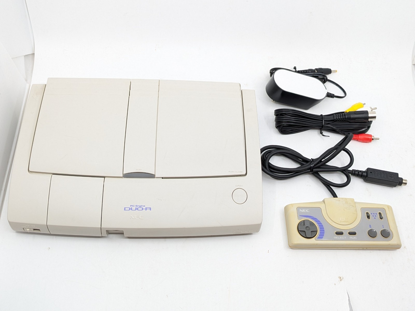 NEC PC Engine Duo-R Console PI-TG10 Tested – CD OK – HuCard OK – Japan