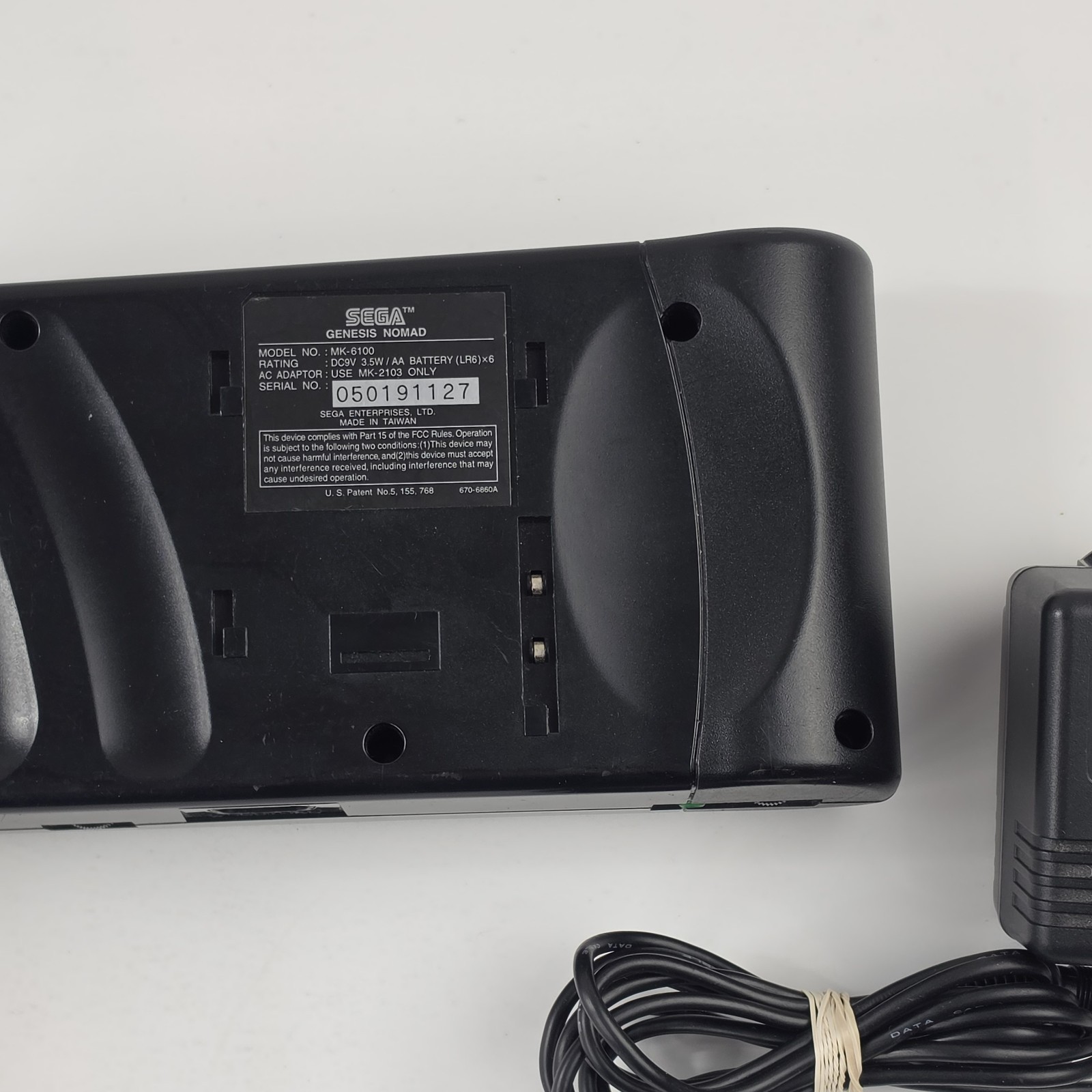 Sega Nomad Genesis Handheld Console MK-6100 W Power Adapter Tested & Working