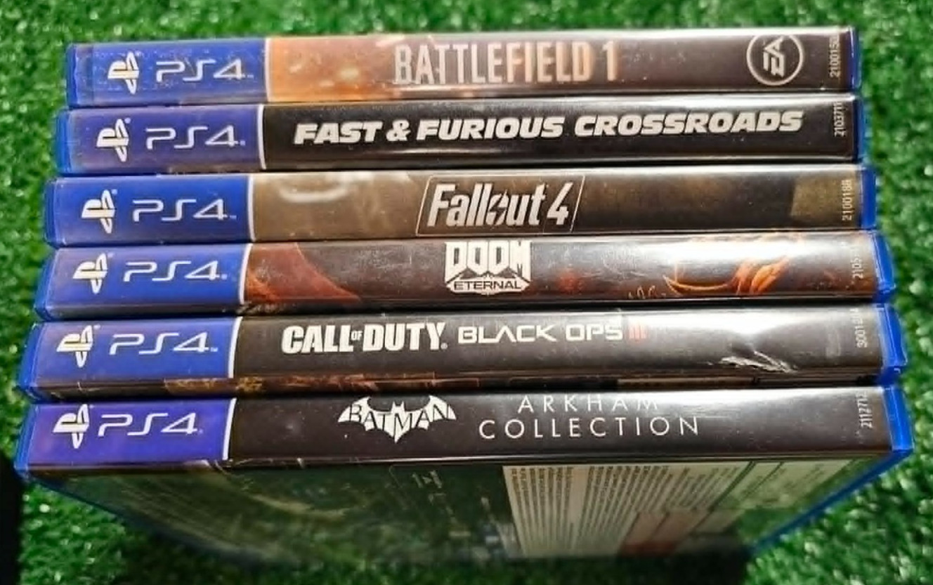 PS4 Pro 1TB Console Bundle (1 Controller, 6 Games) (LOW FIRMWARE 8.03) TESTED