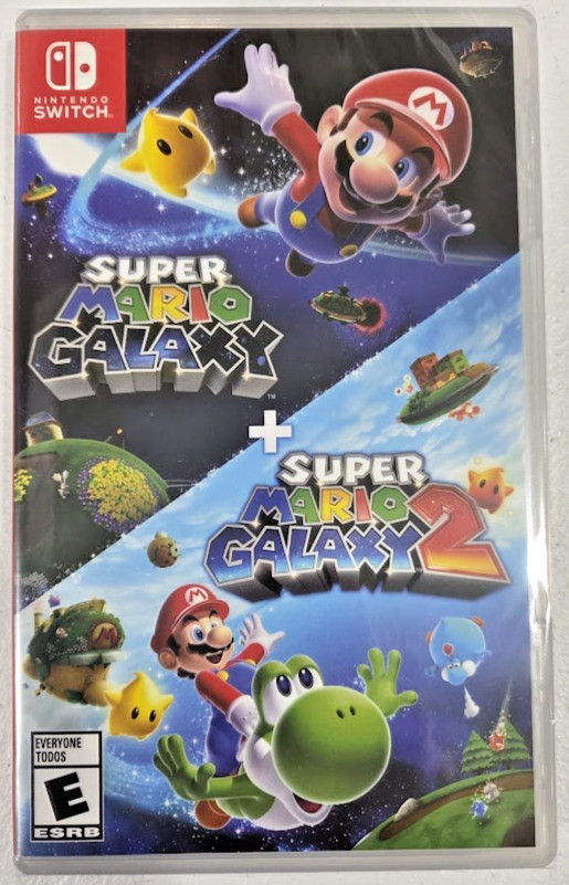 Super Mario Galaxy + Super Mario Galaxy 2 Switch New Game Sealed [US 2025]