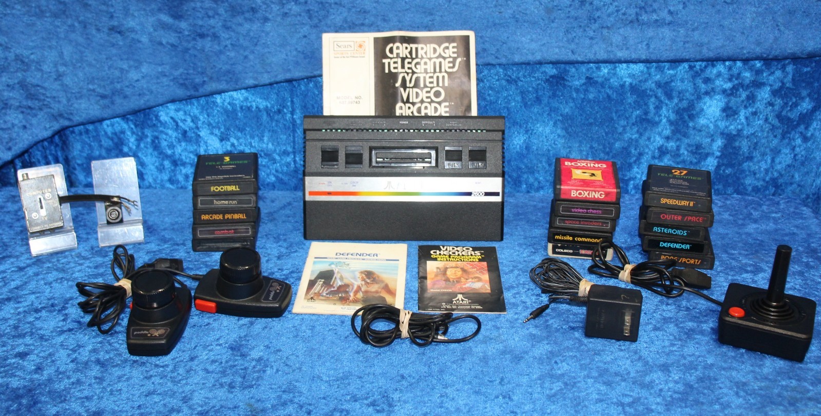 Atari 2600 Junior 128 Bytes RAM Set; 15 Games, Dual Paddle Controller, Joystick