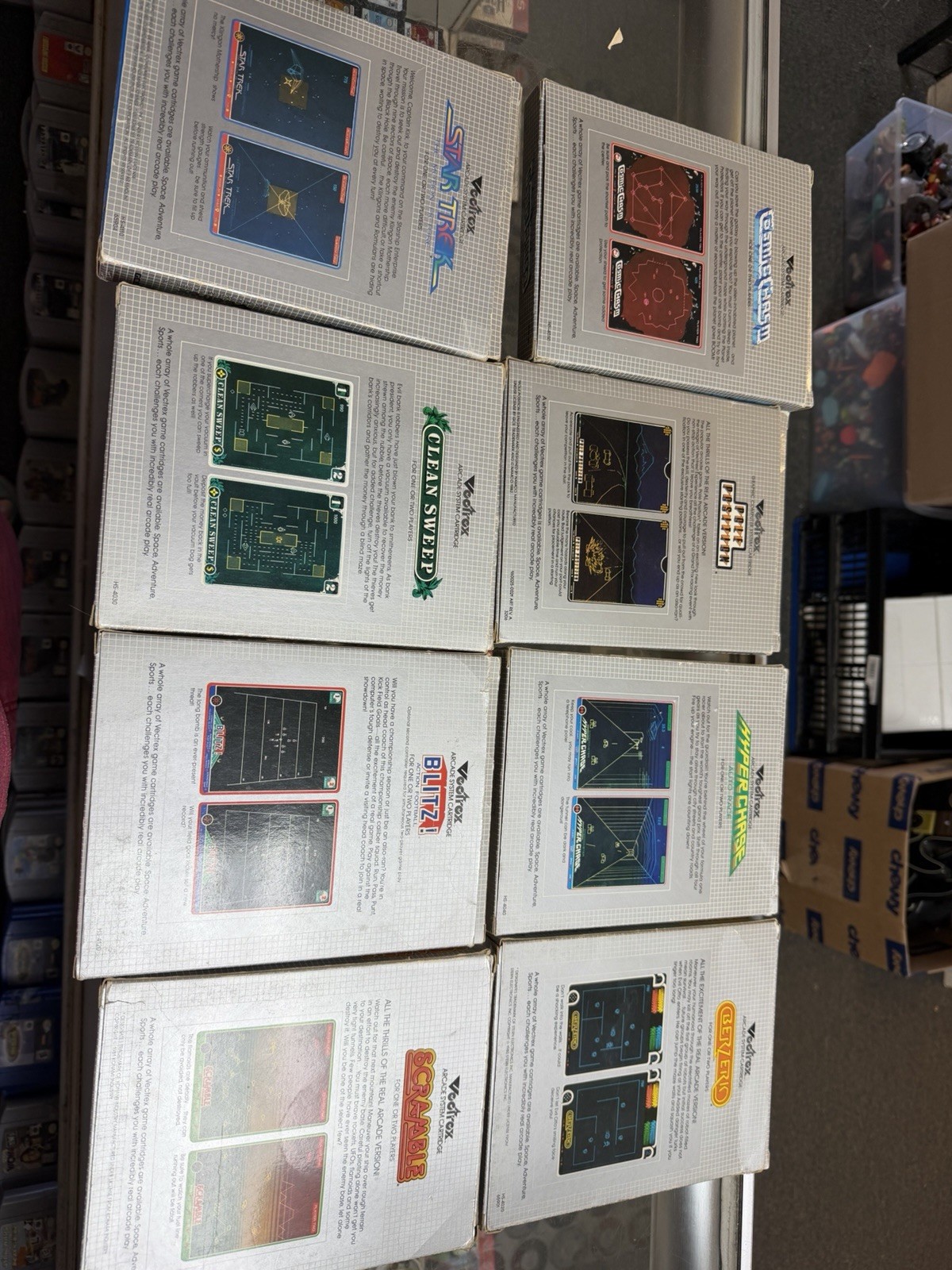 Vectrex Arcade System HP 3000 Console Built-In Monitor & 17 Games Controller Pen