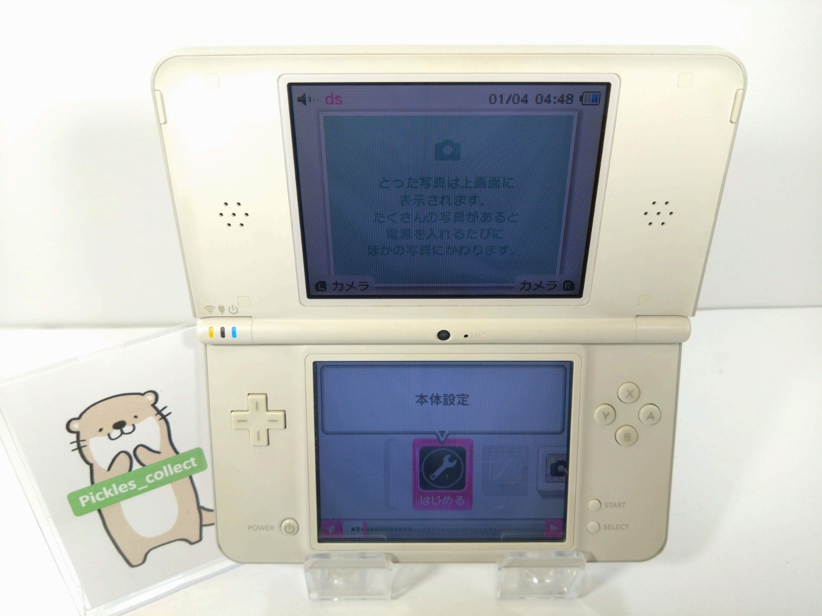 DSi LL XL White UTL-001 w/Stylus 2GB Language Japanese Tested Nintendo 0526D