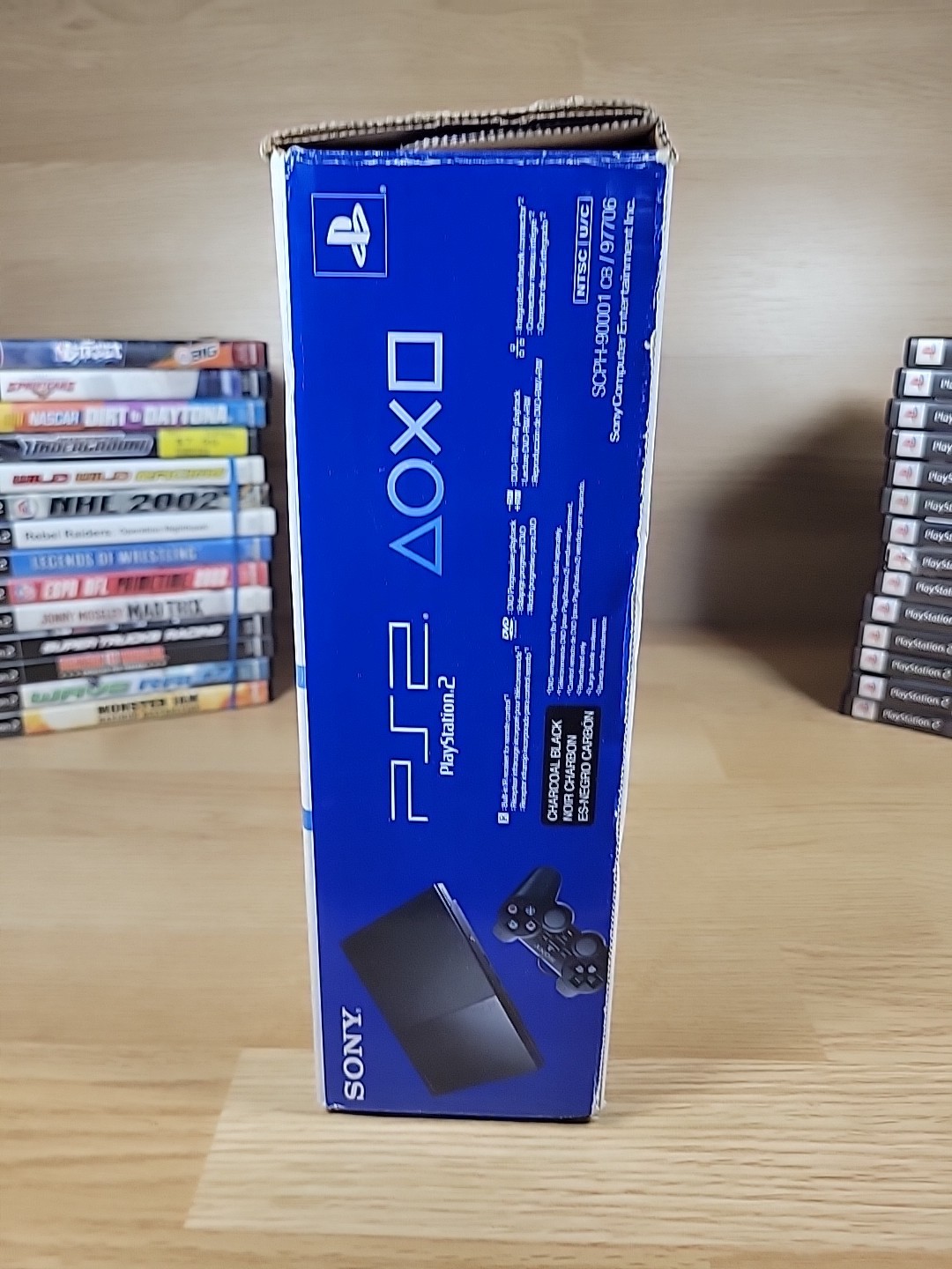 Sony PlayStation 2 Slim Console Bundle With 28 Games and Box READ!