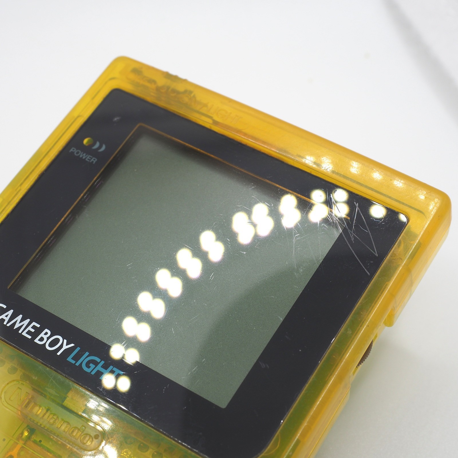 OEM Nintendo Game Boy Light Toys R Us Edition Clear Yellow MGB-101 TESTED #1[EX]
