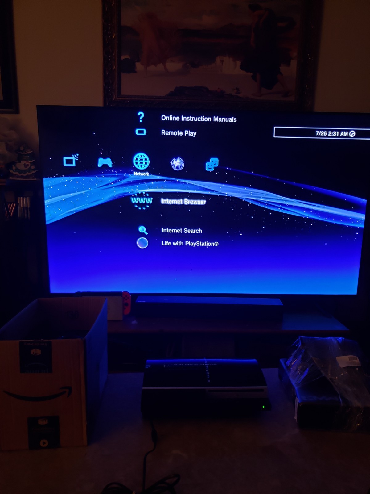 Sony PlayStation 3 Black Model CECHH01 PS3 Console W/controller