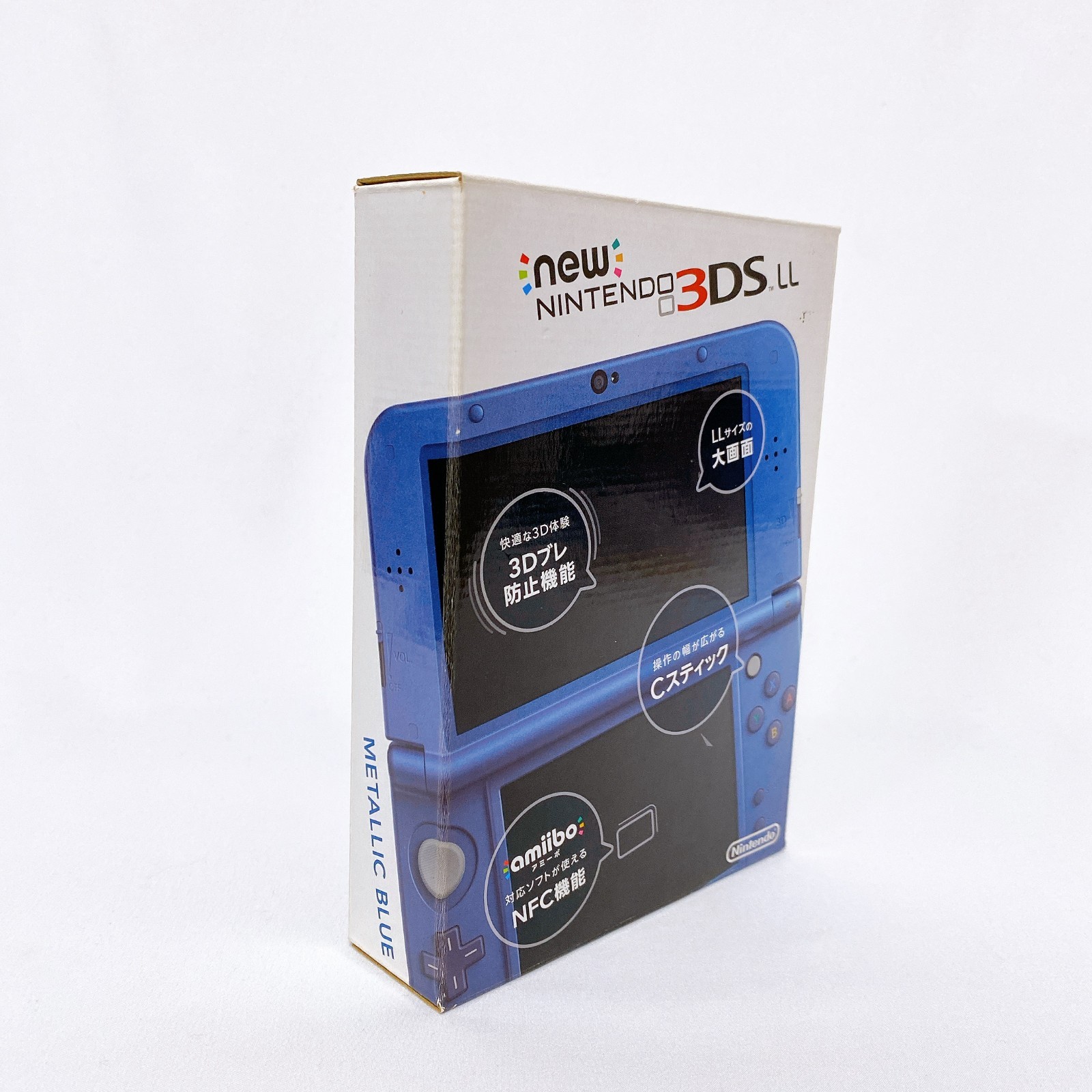 【Top IPS w/Box】New Nintendo 3DS LL XL Metallic Blue Japan Console Tested Rank S