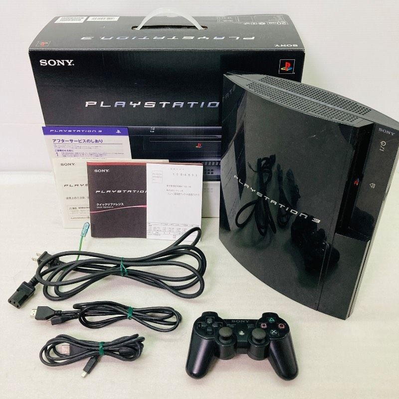 Sony PlayStation 3 PS3 CECHB00 20GB Black Console Boxed Tested PS1 2 3 NTSC-J