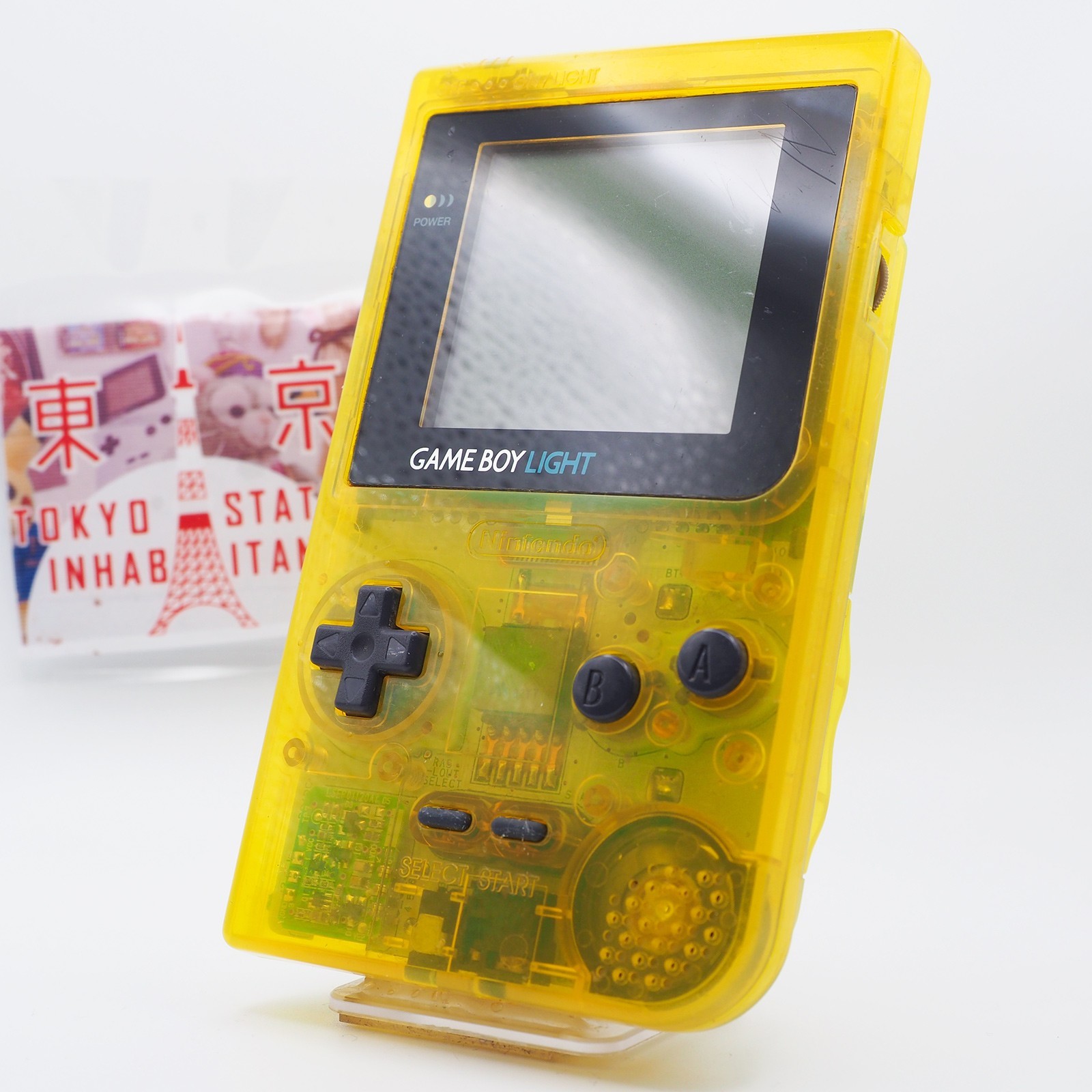 OEM Nintendo Game Boy Light Toys R Us Edition Clear Yellow MGB-101 TESTED #1[EX]