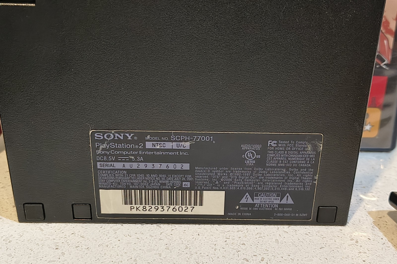 Sony PlayStation 2 PS2 Slim SCPH-77001 Console + Games, New Controllers – TESTED