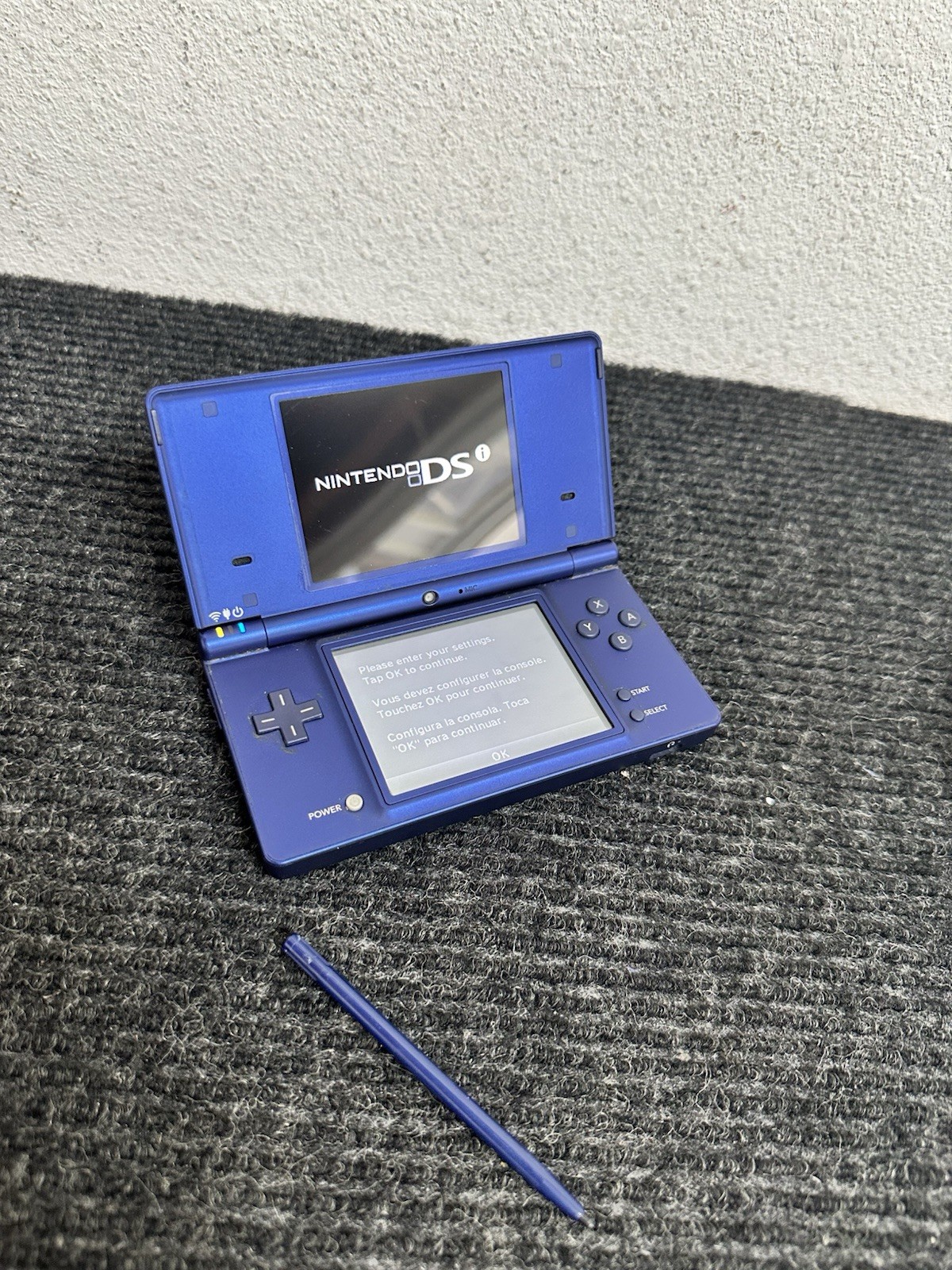 Nintendo DSi Console Launch Edition Metallic Blue With Stylus Japan Model