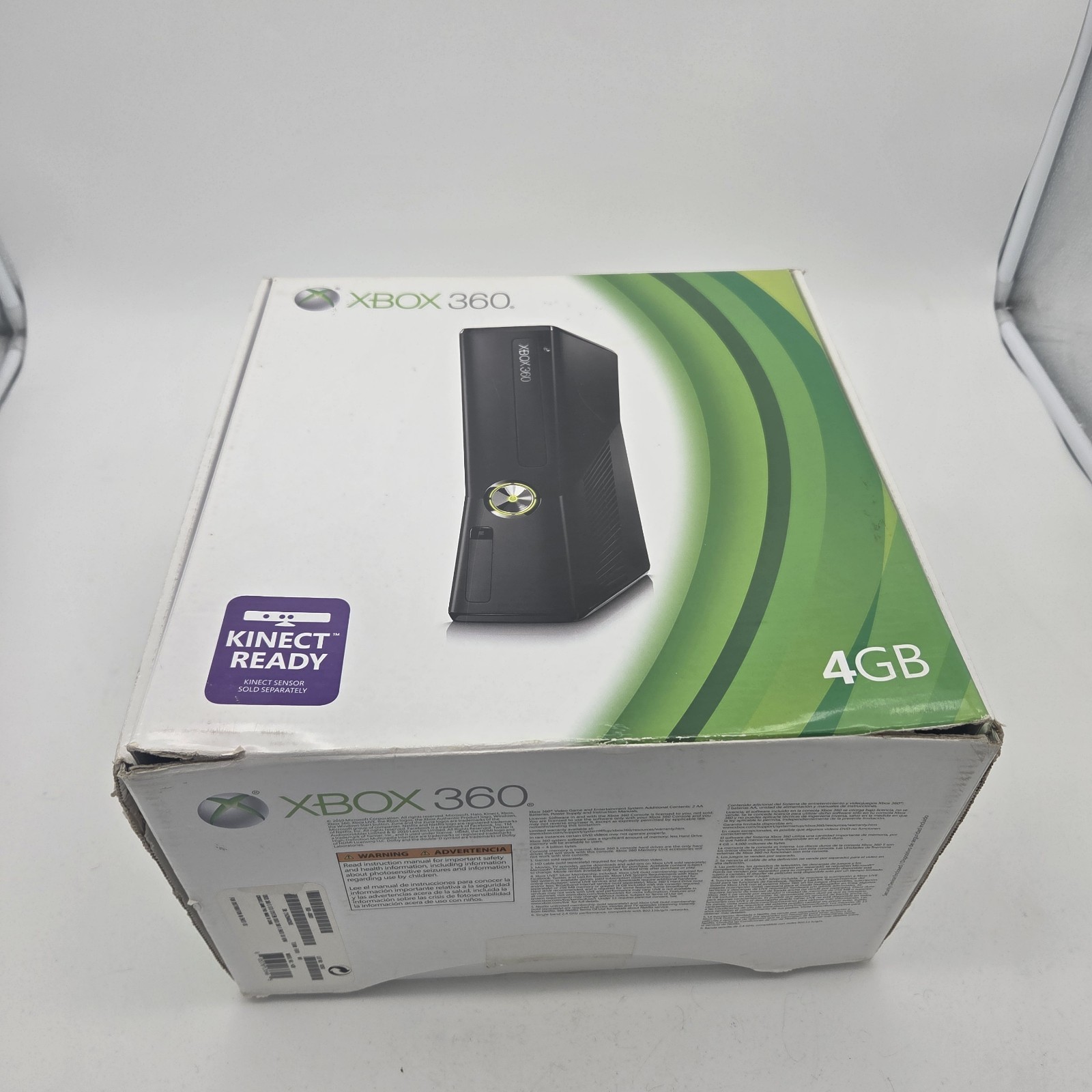 Microsoft Xbox 360 Slim 4GB Black Matte Console Model 1439 Complete In Box VGC