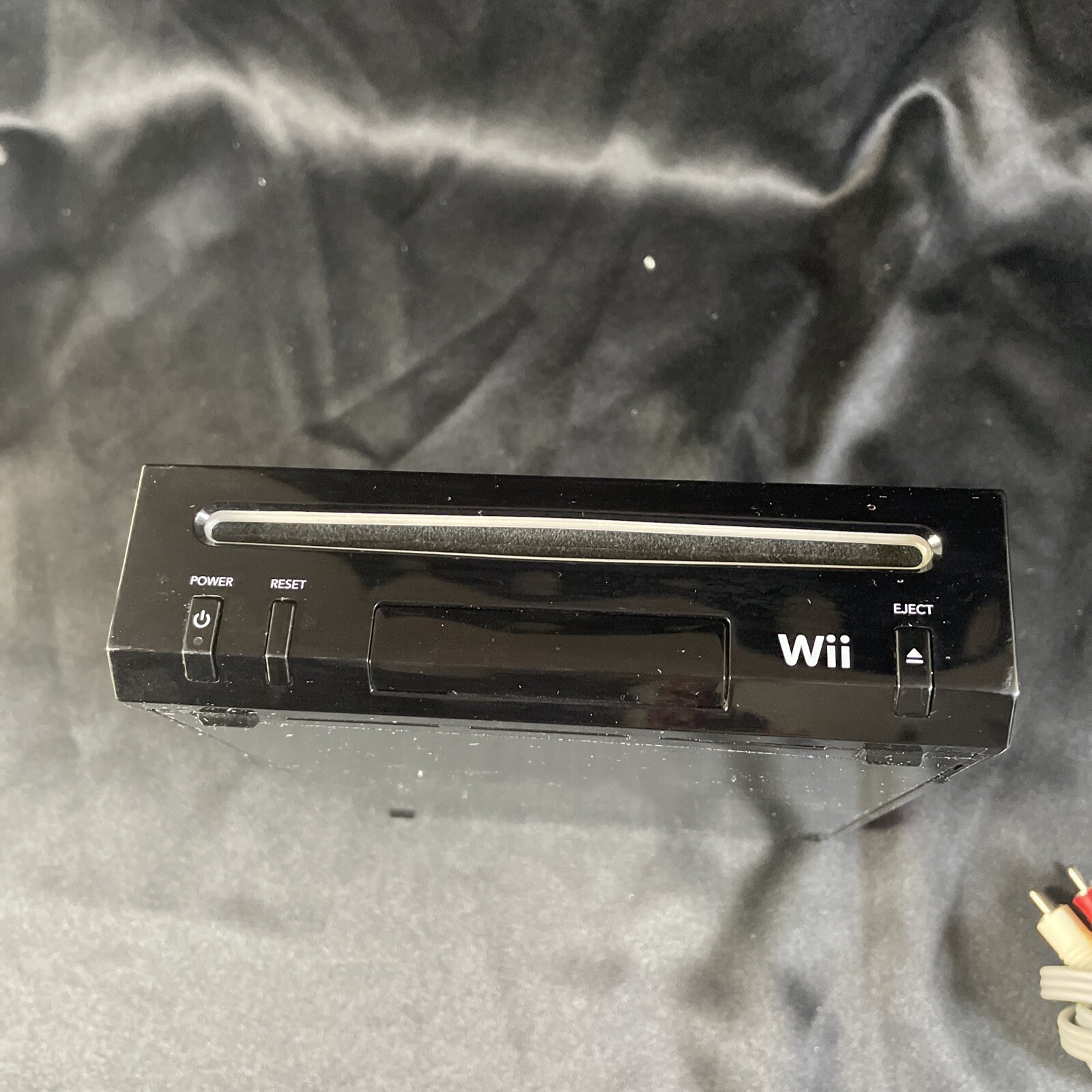 Nintendo Wii Family Edition RVL-101 512MB – Black Tested With Manual Flat Lay