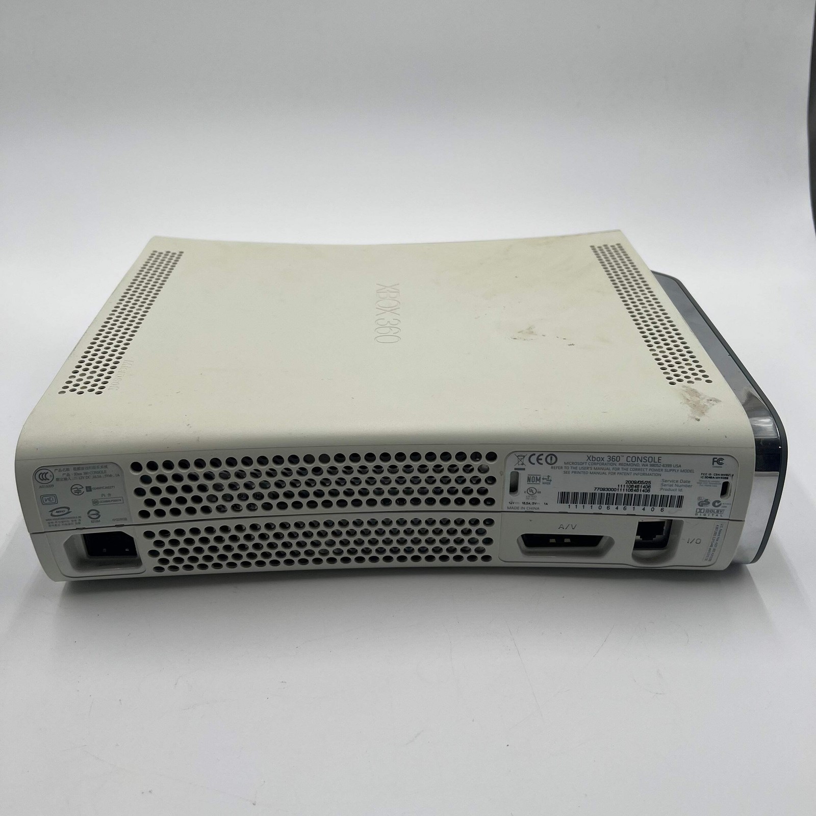 Microsoft Xbox 360 White 2005 Console for Parts Only