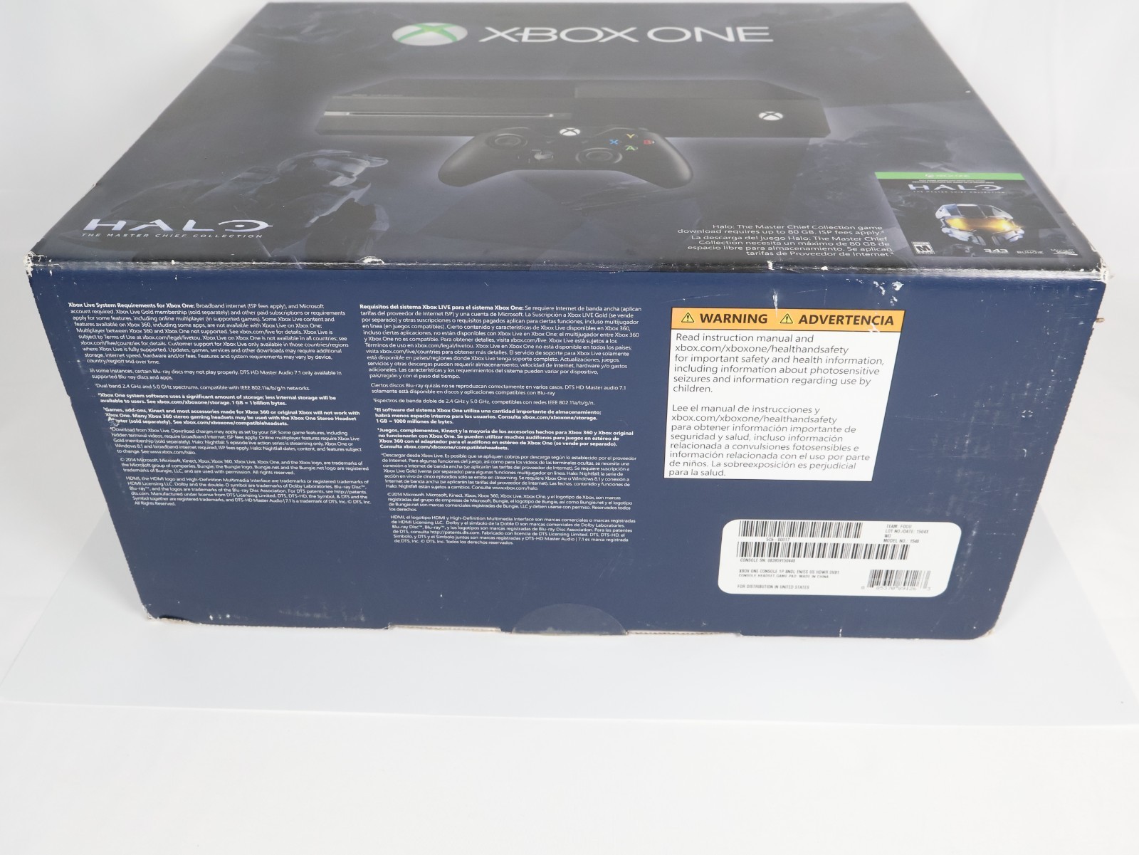 Xbox One Halo Master Chief Limited Edition Console In Box + Resident Evil 2 +1