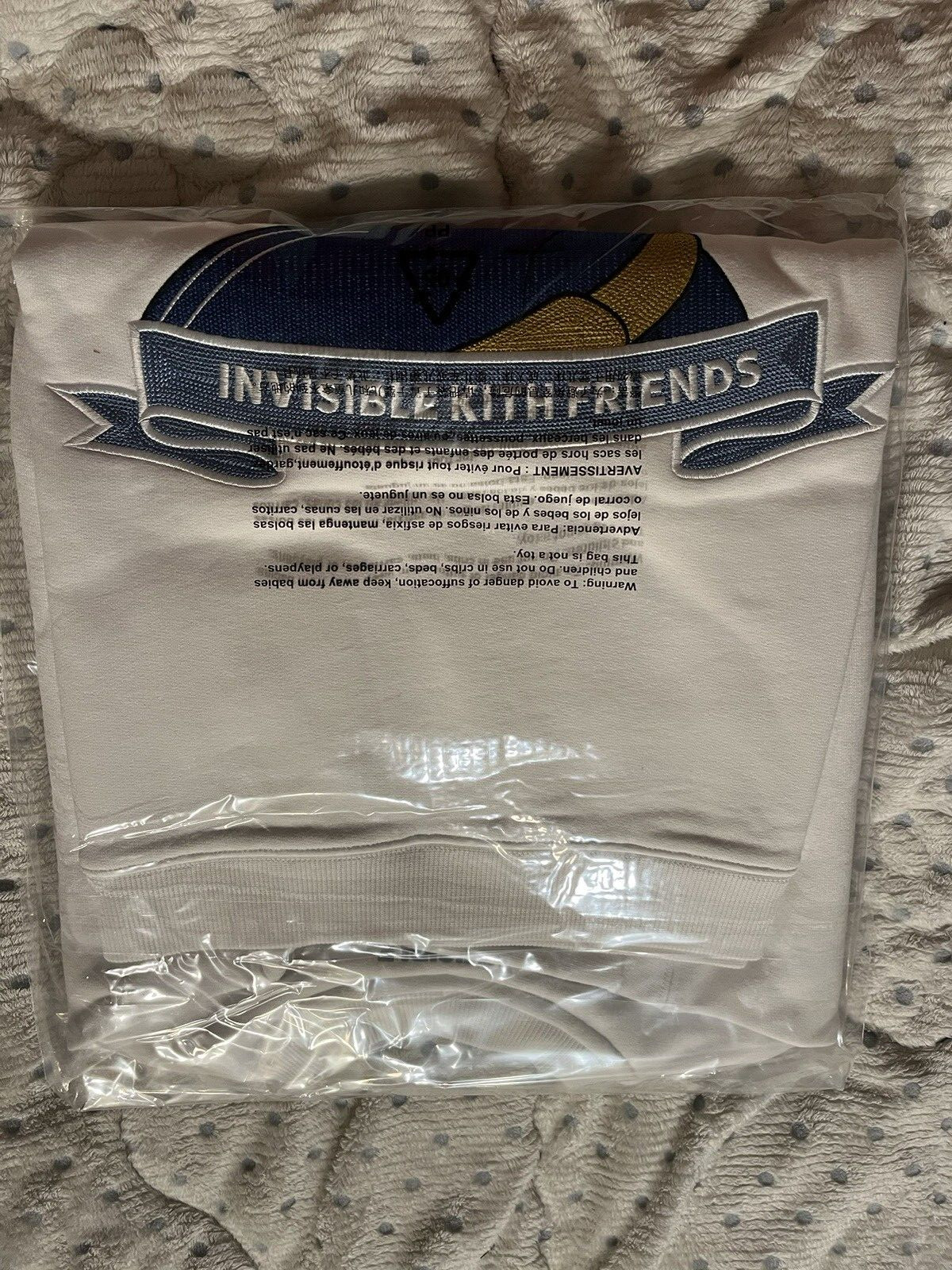 NEW KITH x Invisible Friends M Crewneck Sweater White Medium Mens NFT Limited Ed