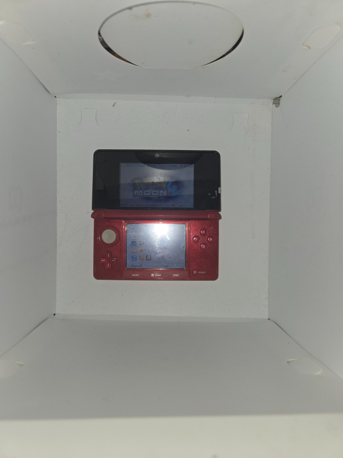 Nintendo 3DS Handheld System Flame Red Tested USA