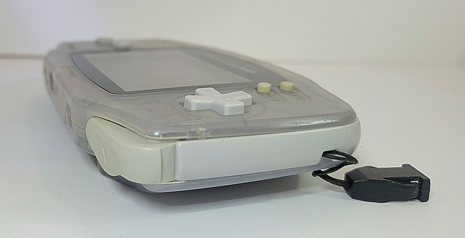 Working Nintendo Game Boy Advance Console in Clear Glacier with No Battery Cover