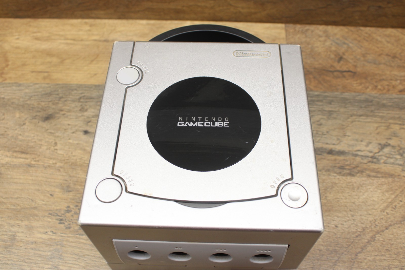 Nintendo GameCube Platinum Silver DOL-001 USA | Console Only – Tested Discolored