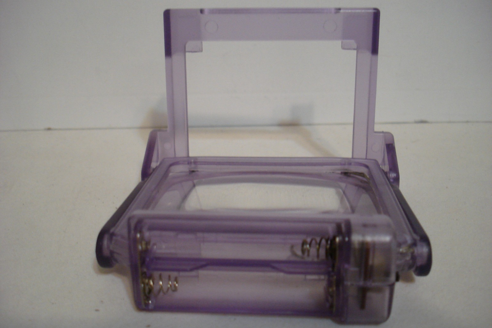 Nintendo Game Boy Color System Clear Atomic Purple w/ Pelican Accessories