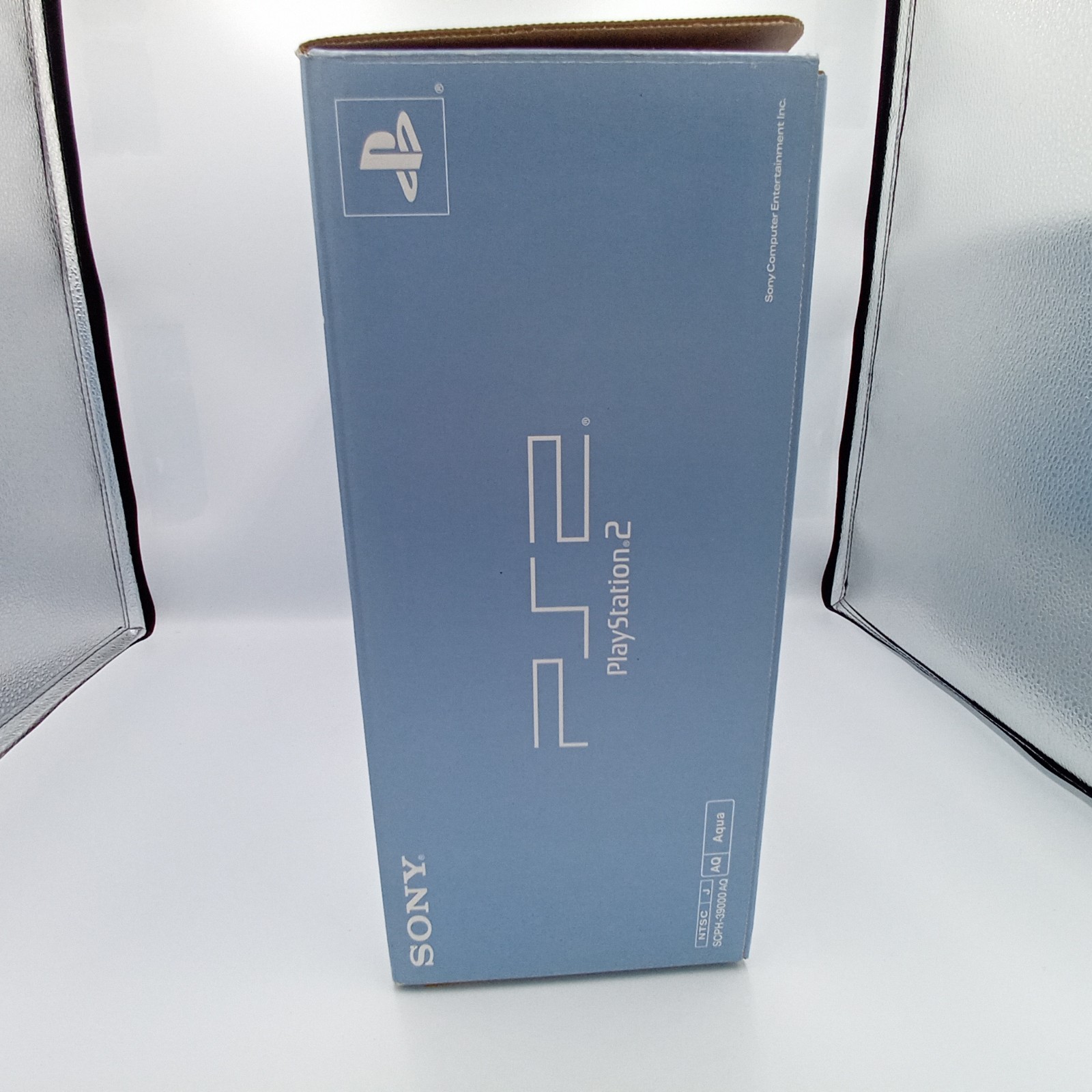 PS2 PlayStation 2 Console Aqua Blue SCPH-39000 Boxed Japanese CIB Complete