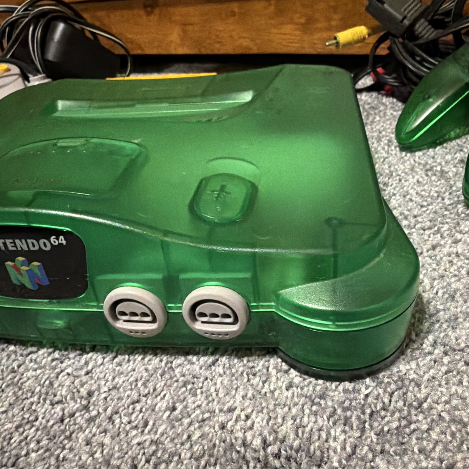 Nintendo 64 N64 system – Funtastic Jungle Green OEM Donkey Kong Expansion Pak