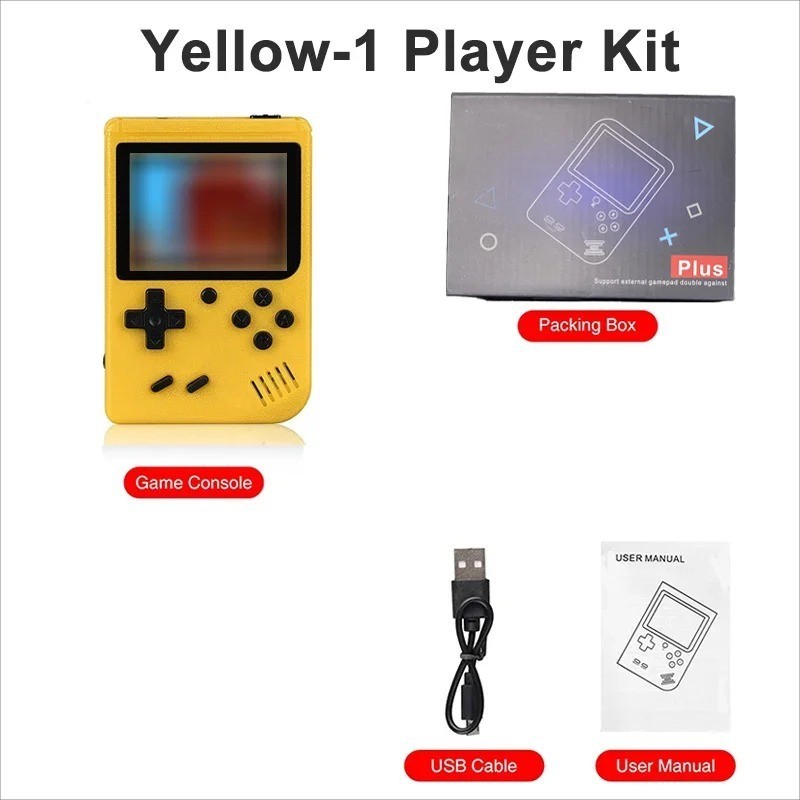 Portable Retro Min Handheld Game Console 8-Bit with 500 Built-In Games