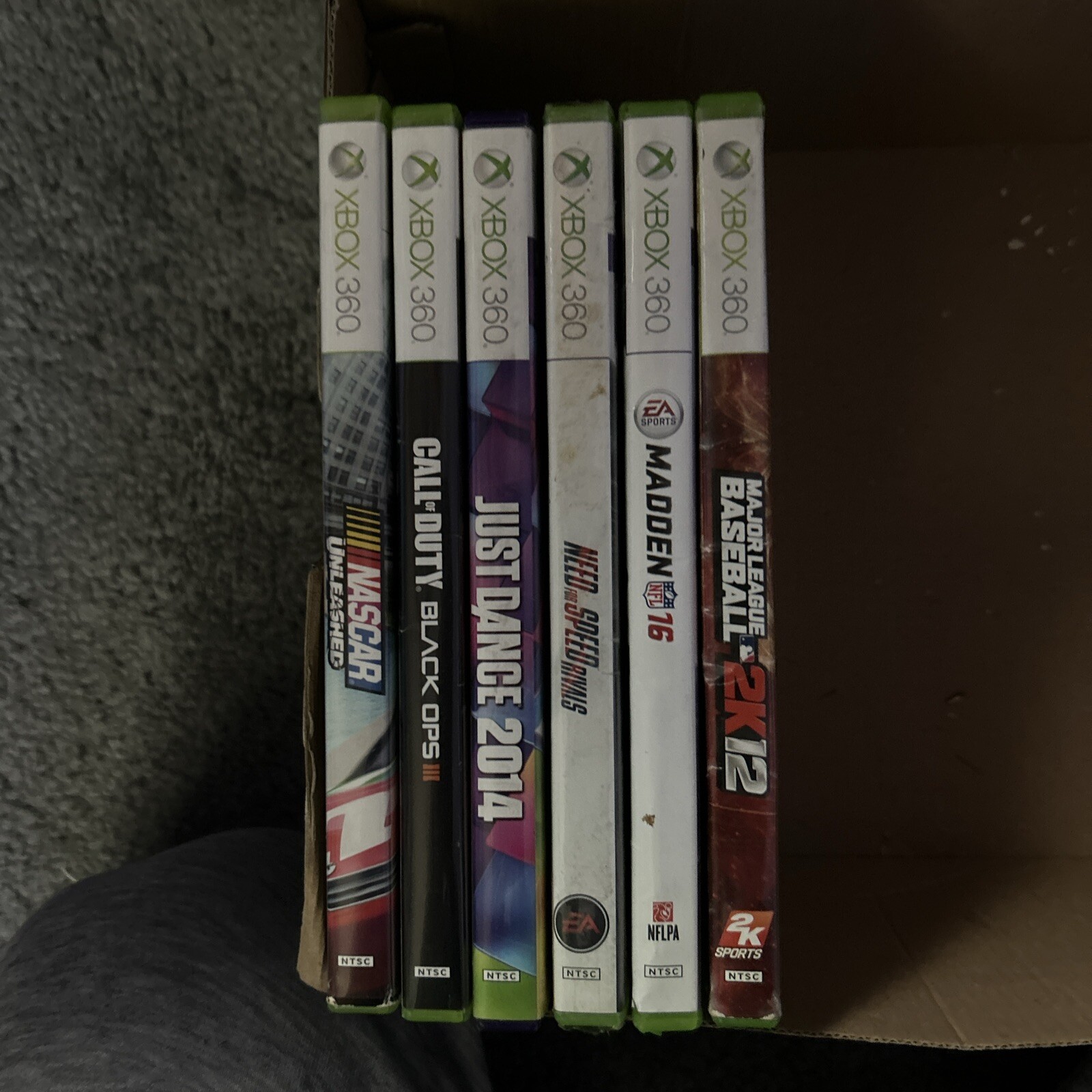 Xbox 360 250 GB Slim Console with accessories and games (used)