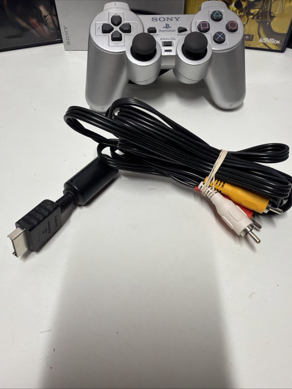Sony PlayStation 2 Slim SILVER Console Bundle SCPH-77001 Tested – Ships Today.